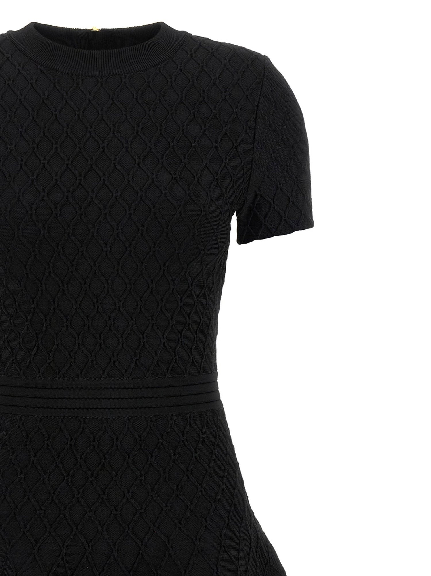 Balmain Skater Dress Black
