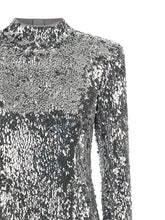 Balmain Sequin Dress Silver