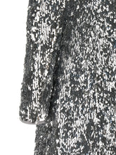 Balmain Sequin Dress Silver