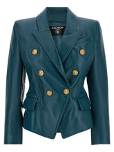 Balmain Testa Di Leone Blazer Blue