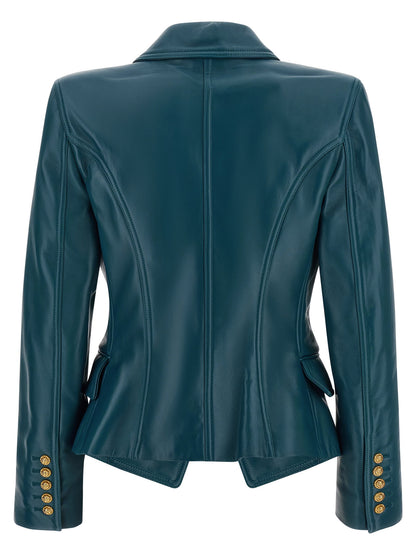 Balmain Testa Di Leone Blazer Blue