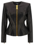 Balmain Leather Jacket Black  
