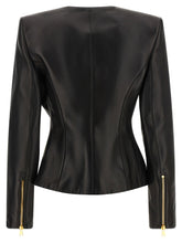 Balmain Leather Jacket Black  