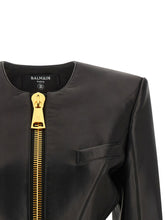Balmain Leather Jacket Black  