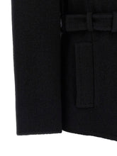 Balmain Anthem Belted Caban Black