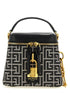 Balmain Pulse Vanity Handbag White/black