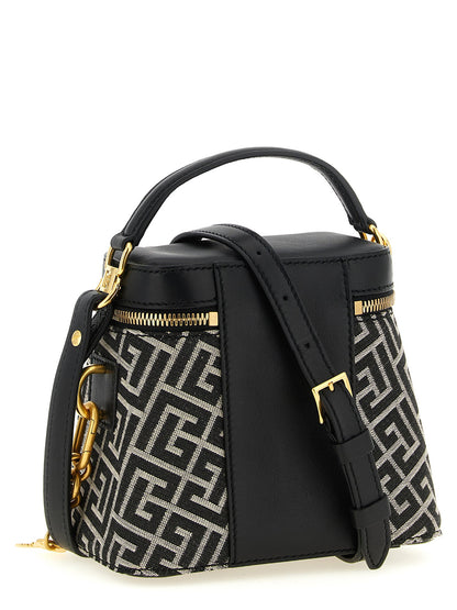 Balmain Pulse Vanity Handbag White/black