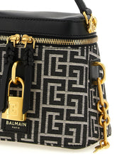 Balmain Pulse Vanity Handbag White/black