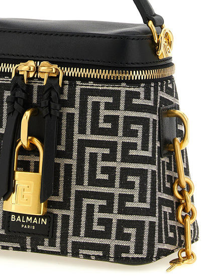 Balmain Pulse Vanity Handbag White/black