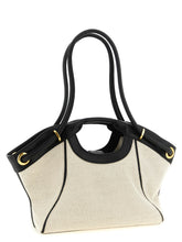 Balmain Medium Tote Shopping Bag White/black