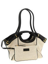 Balmain Medium Tote Shopping Bag White/black