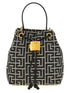 Balmain Pulse Mini Bucket Bag White/black