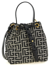 Balmain Pulse Mini Bucket Bag White/black