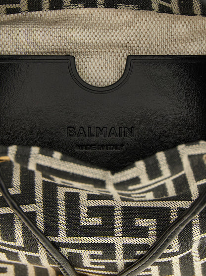 Balmain Pulse Mini Bucket Bag White/black