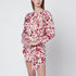 Isabel Marant Printed Stretch Silk Top Pink
