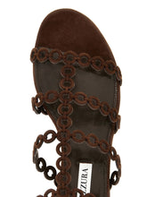 Aquazzura Infinity Chain Gladiator Sandals Brown