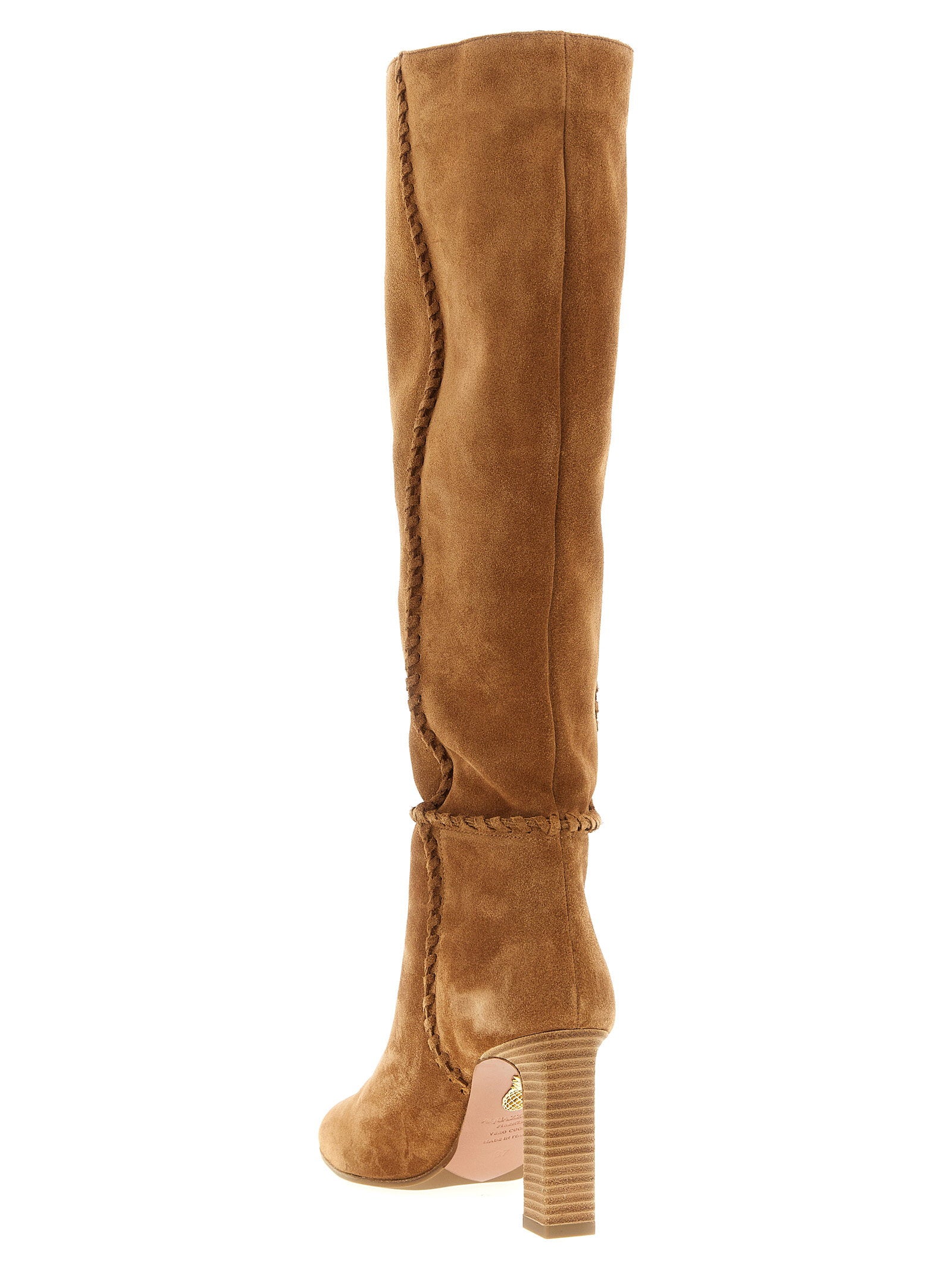 Aquazzura Indy Boots Beige