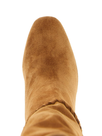 Aquazzura Indy Boots Beige