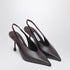 Jimmy Choo Isa 80 Pointed Slingback Pumps in Merlot Green
