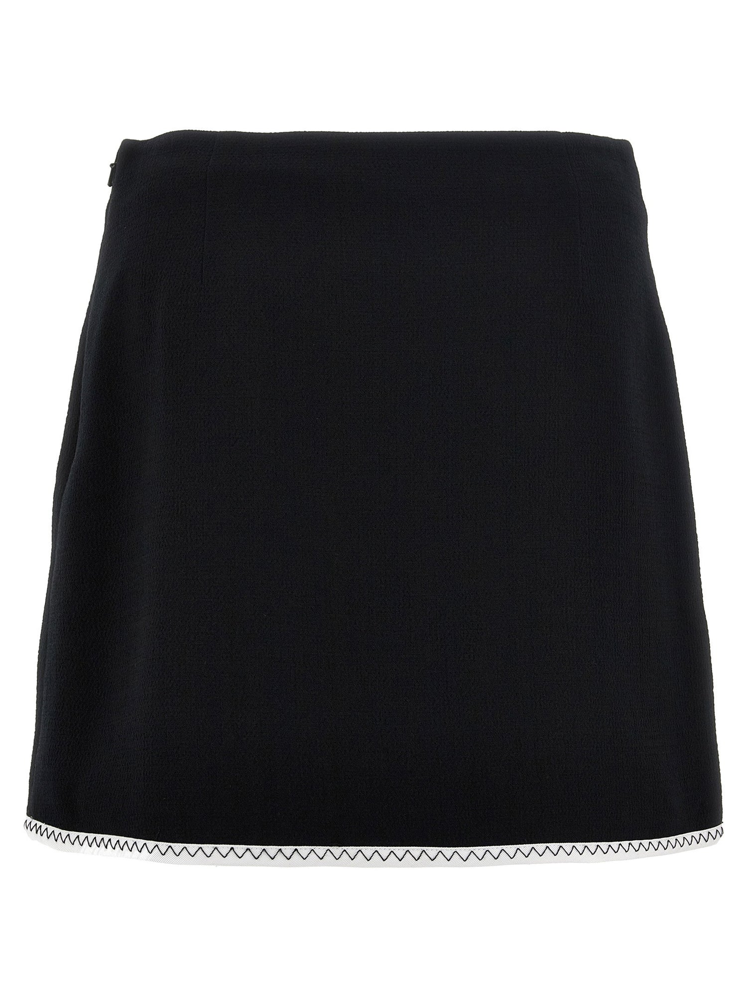 Moschino Heart Button Skirt White/black