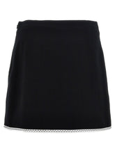 Moschino Heart Button Skirt White/black