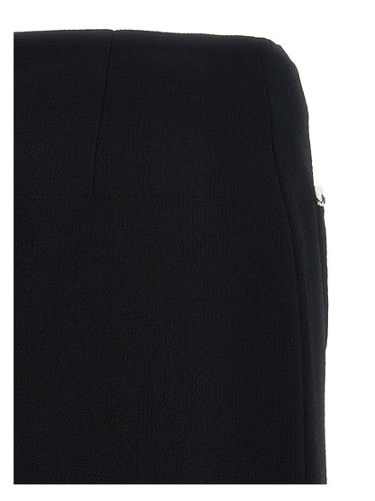 Moschino Heart Button Skirt White/black