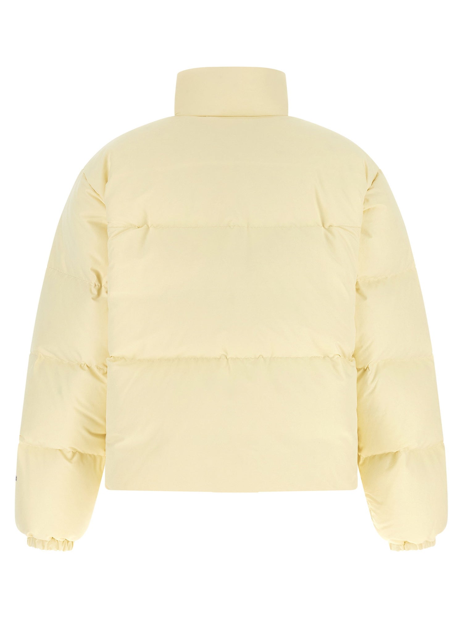 Jil Sander Technical Fabric Quilted Down Jacket Beige