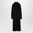 Jil Sander Long Alpaca Turtleneck Dress in Black