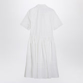 Jil Sander Cotton Asymmetric Shirt Dress White White