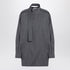 Jil Sander Grey Wool Shirt with Scarf Grey