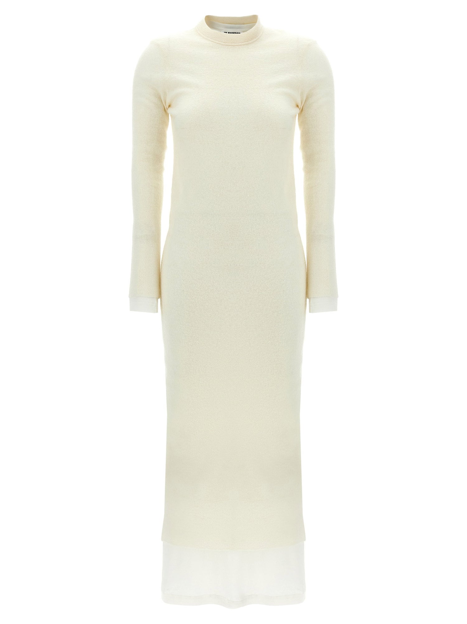 Jil Sander Dress With Petticoat White