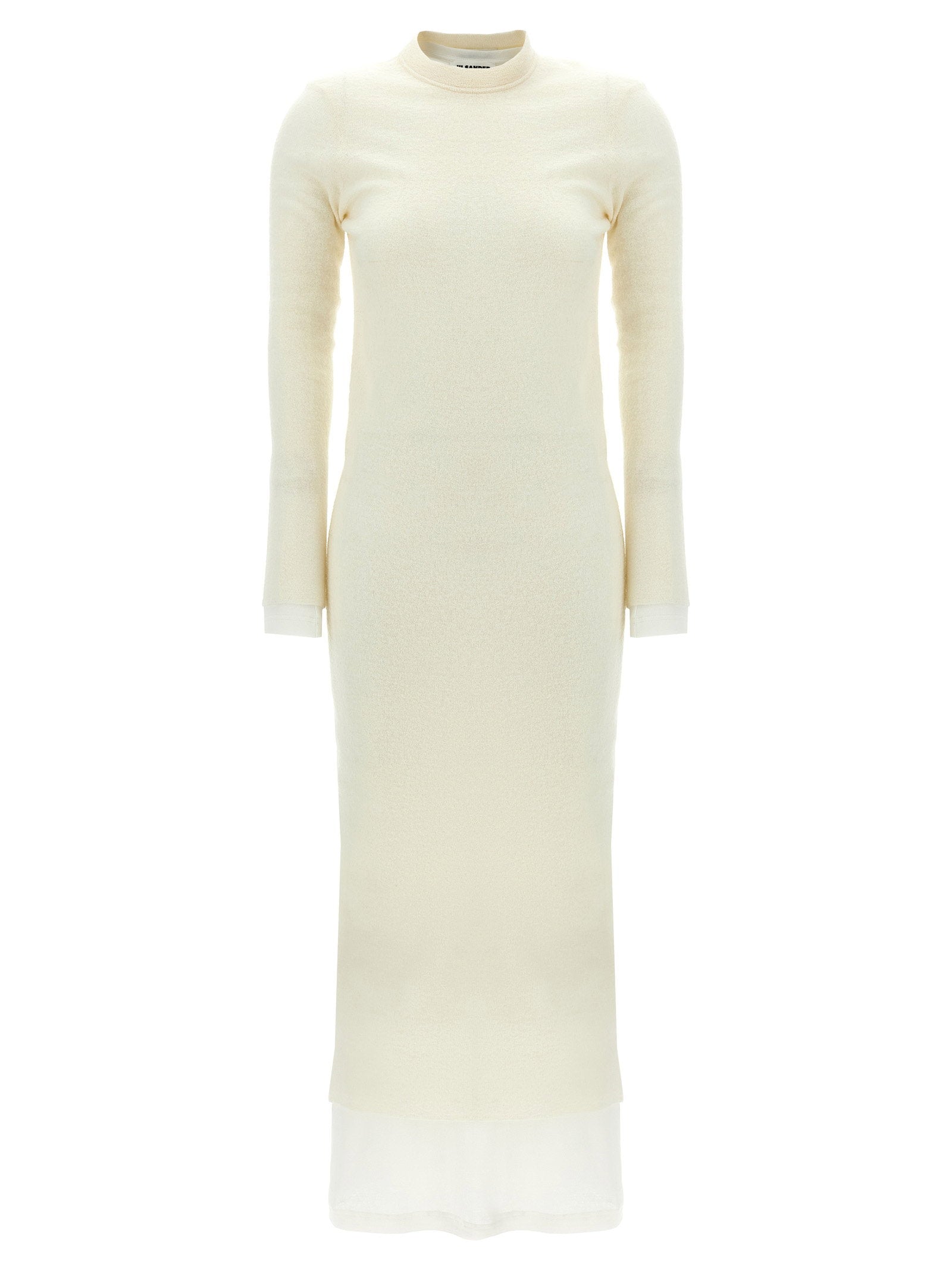 Jil Sander Dress With Petticoat White
