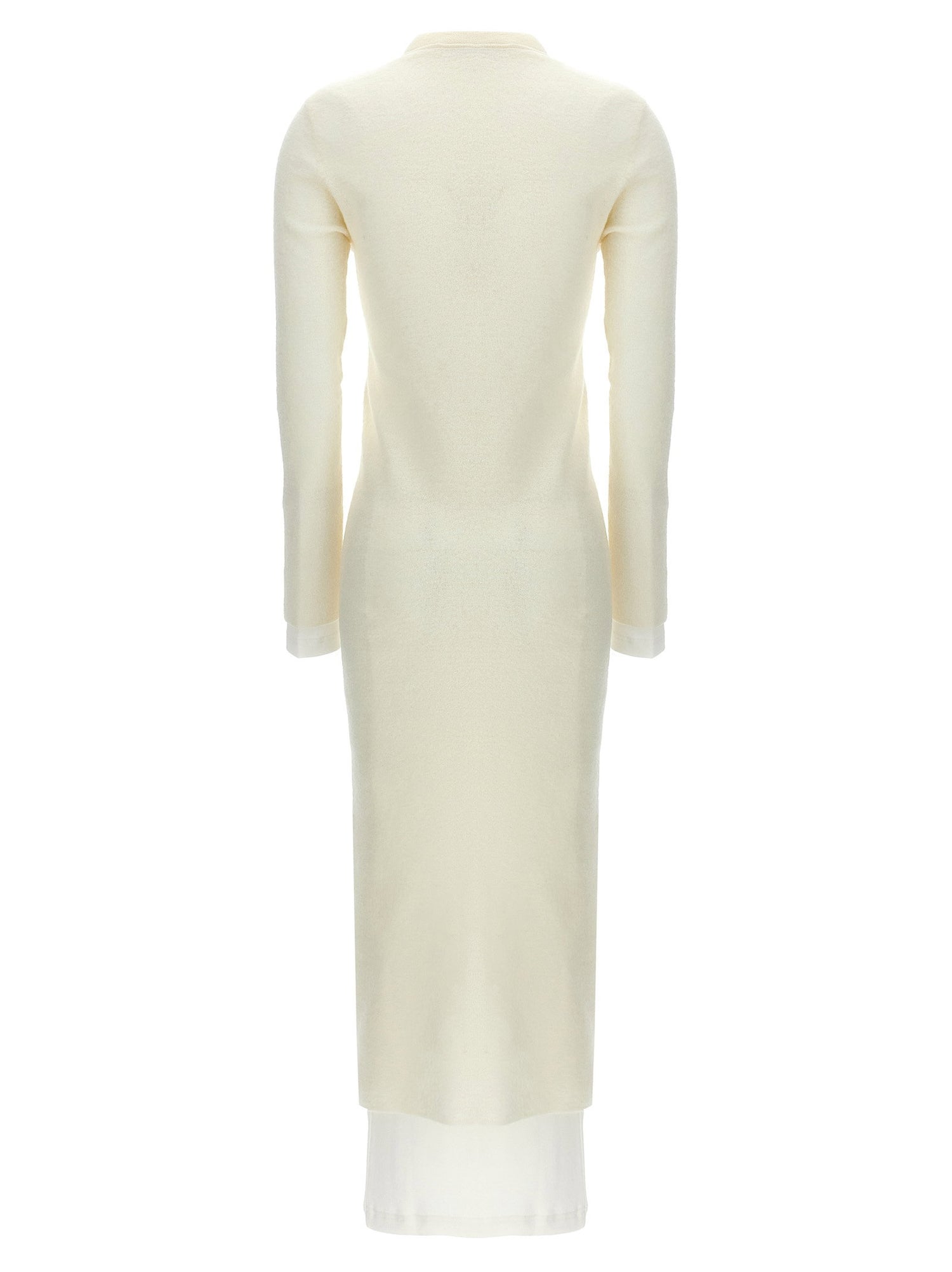 Jil Sander Dress With Petticoat White