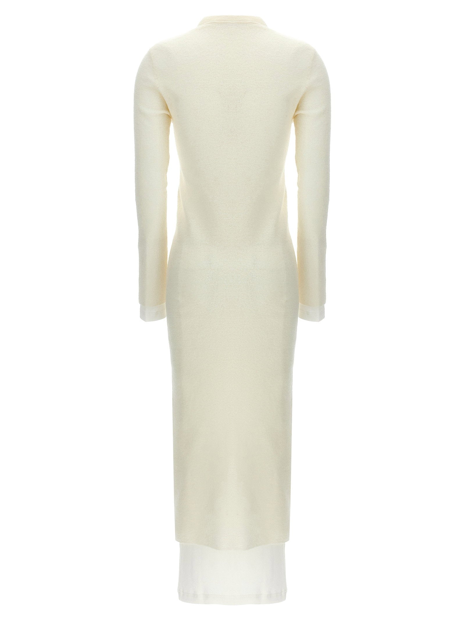 Jil Sander Dress With Petticoat White
