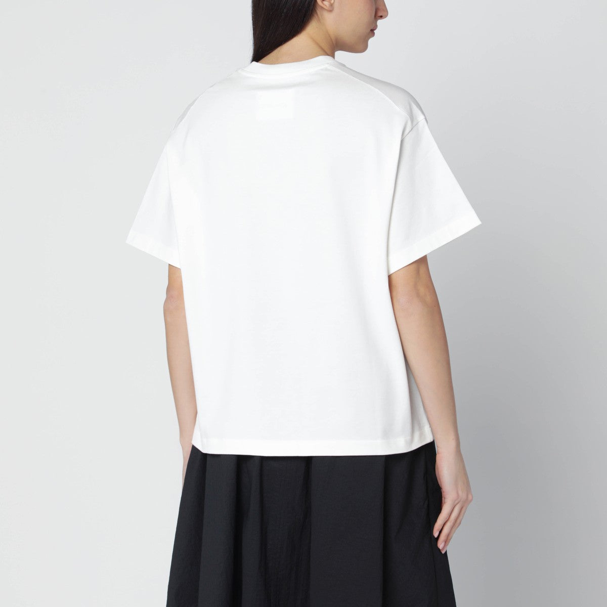 Jil Sander Wide Logo Cotton T-Shirt White