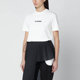Jil Sander Logo Print Cotton T-shirt White
