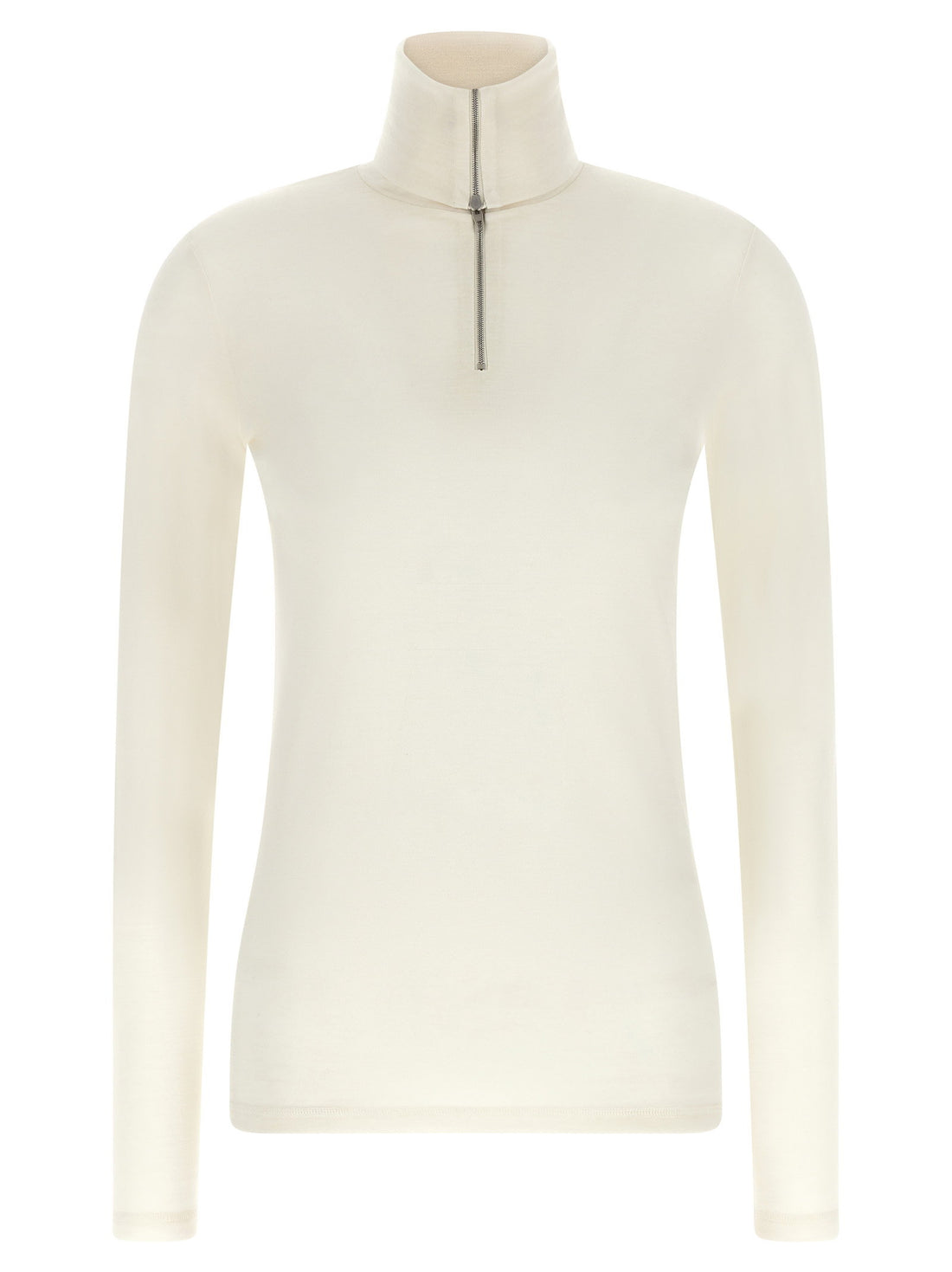 Jil Sander Half-zip Sweater White