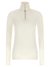 Jil Sander Half-zip Sweater White