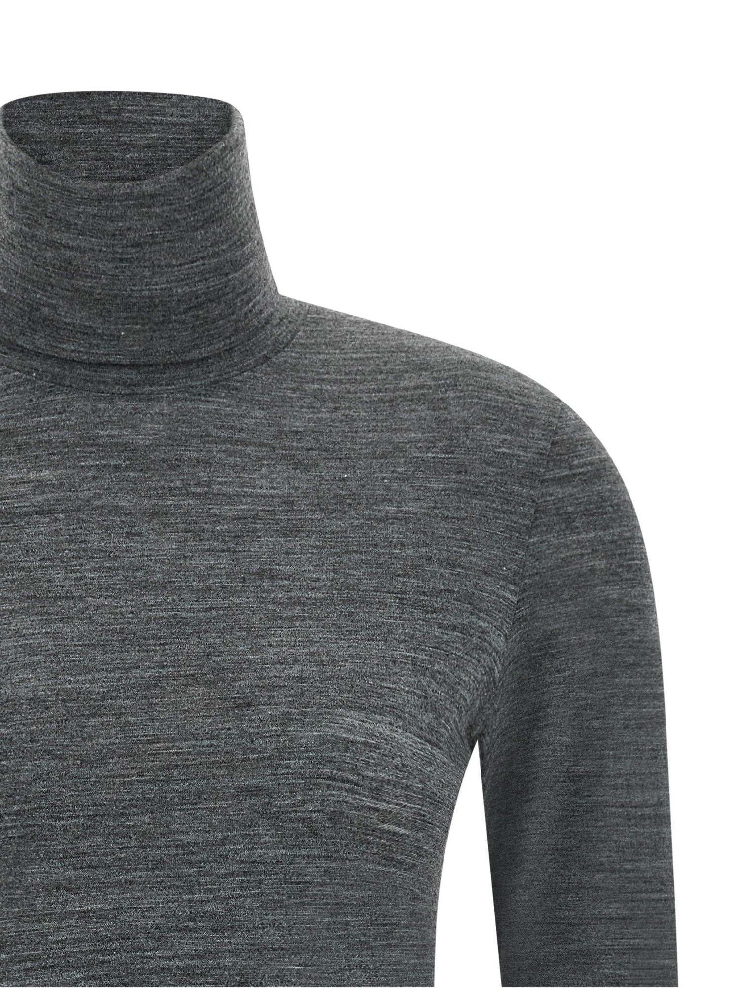 Jil Sander High Neck T-shirt Gray