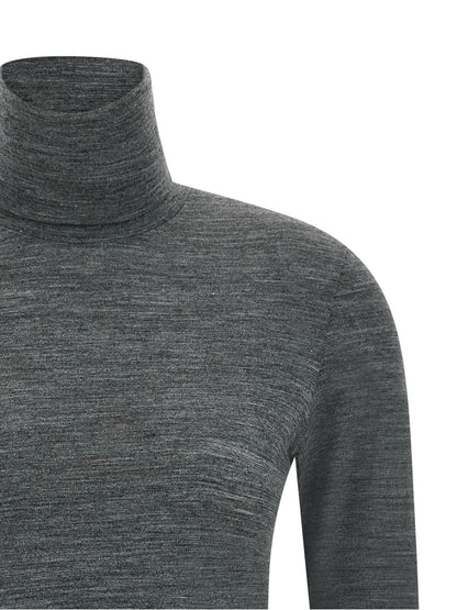 Jil Sander High Neck T-shirt Gray