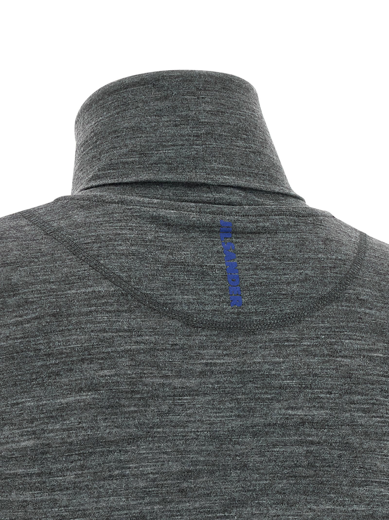 Jil Sander High Neck T-shirt Gray