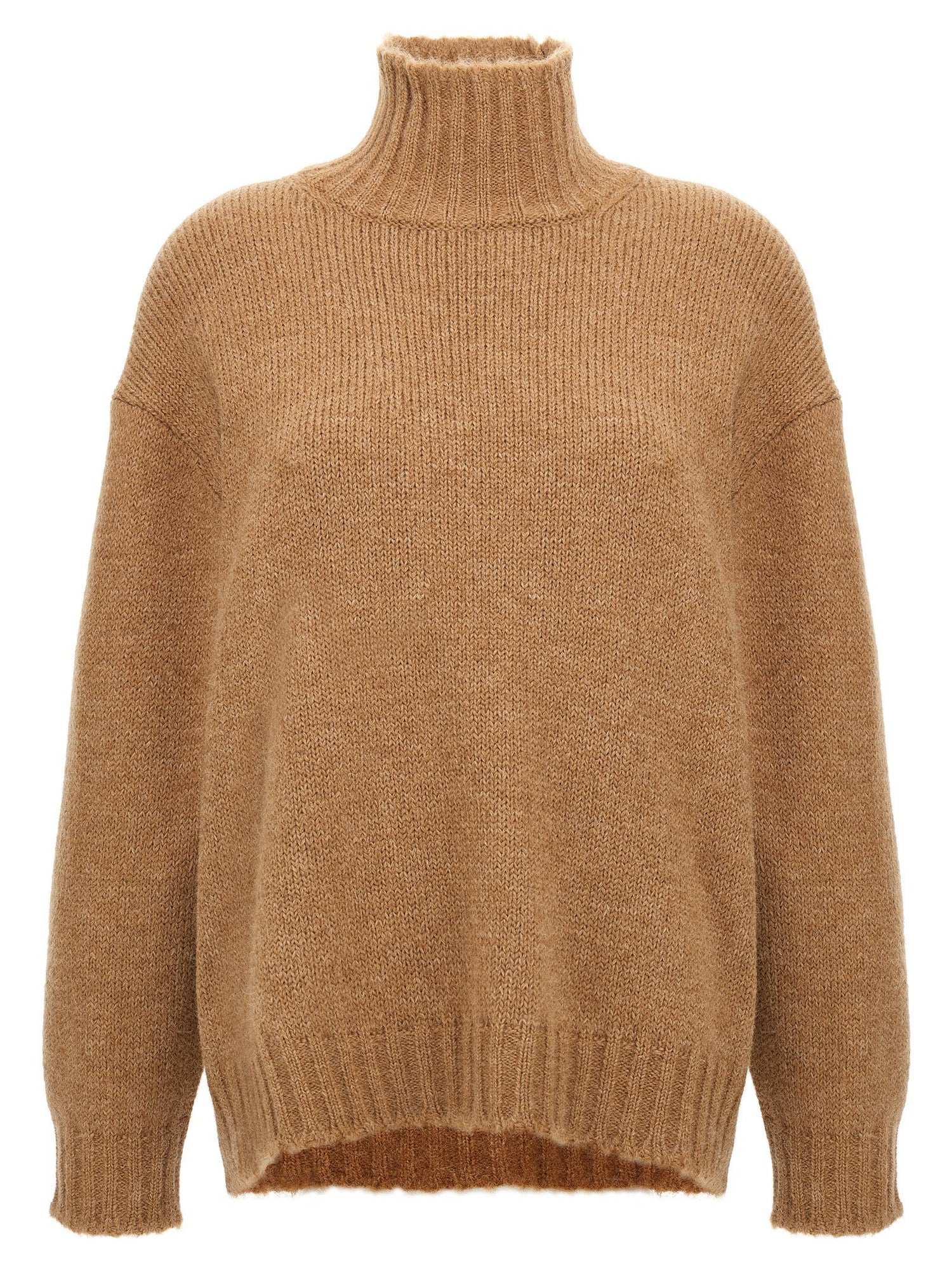 Jil Sander High Neck Sweater Beige