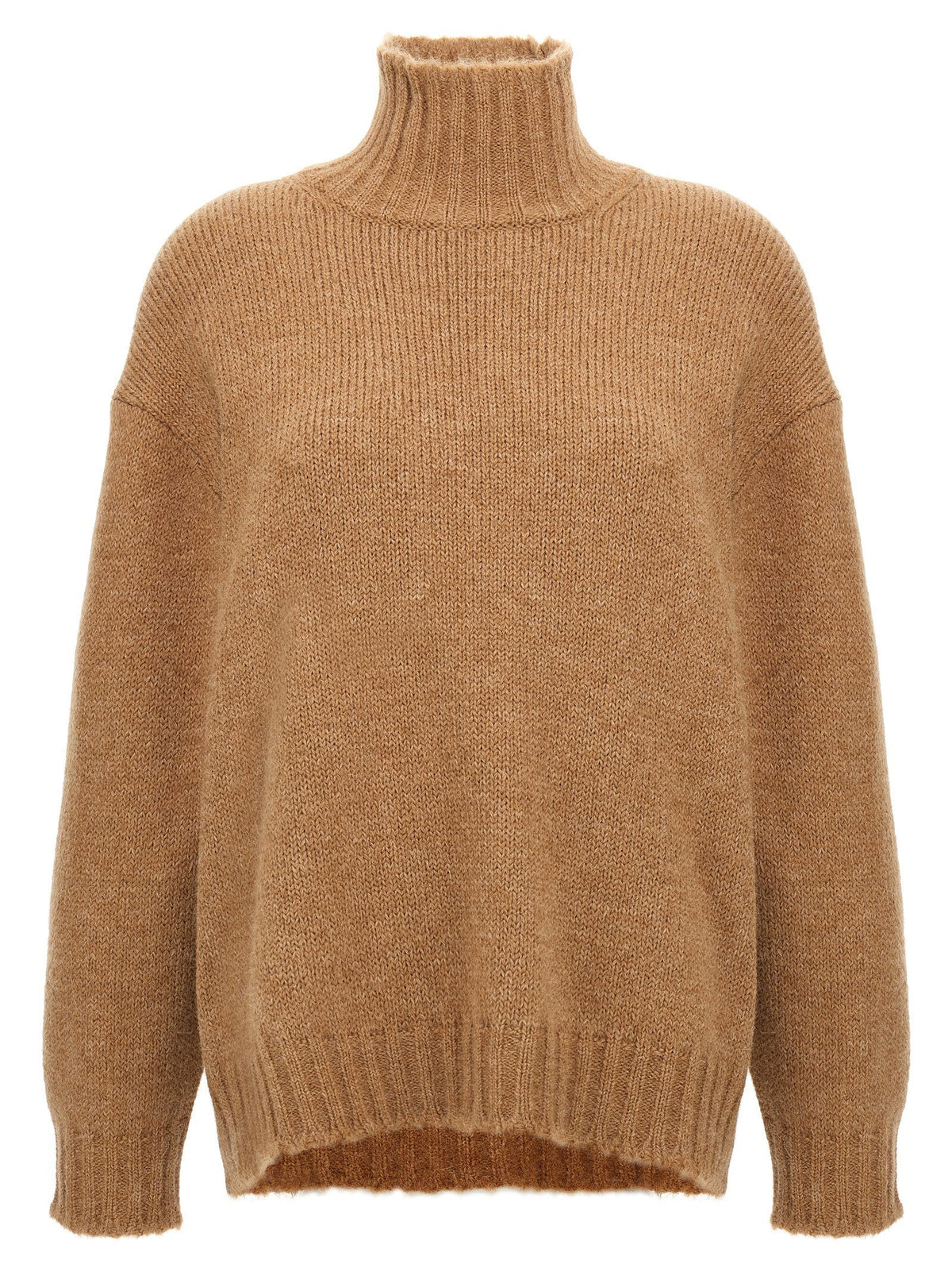 Jil Sander High Neck Sweater Beige
