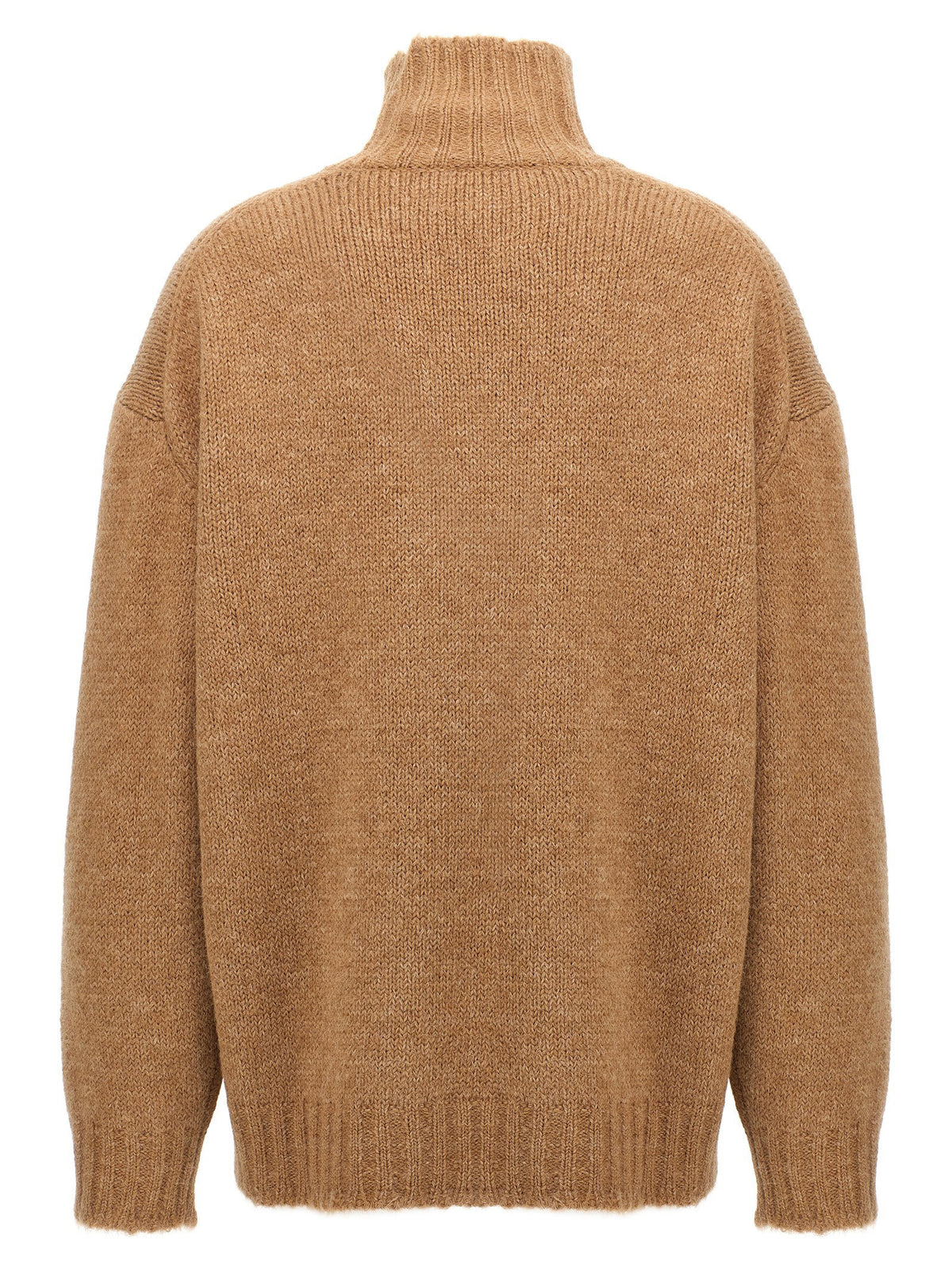 Jil Sander High Neck Sweater Beige