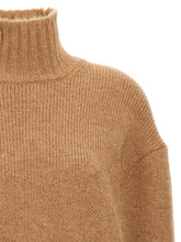 Jil Sander High Neck Sweater Beige
