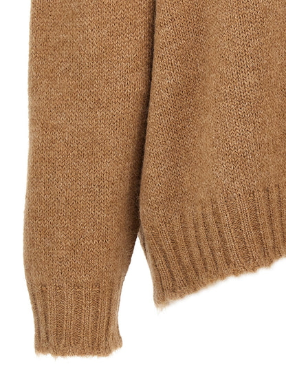 Jil Sander High Neck Sweater Beige