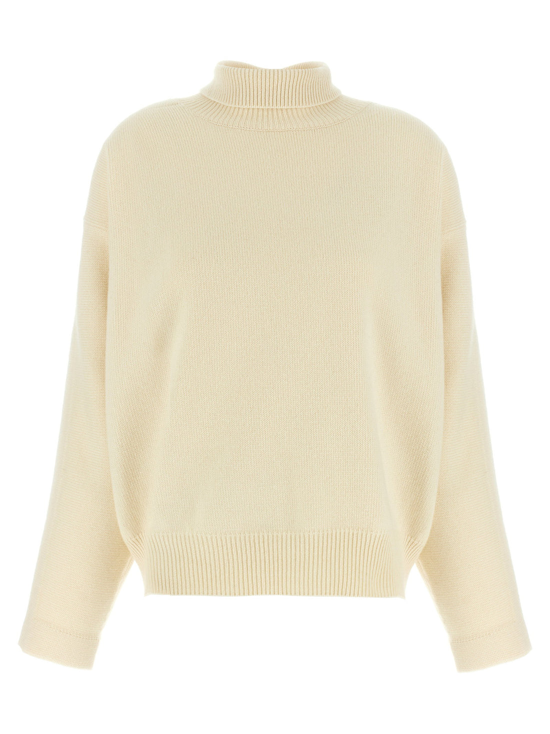 Jil Sander High Neck Sweater White
