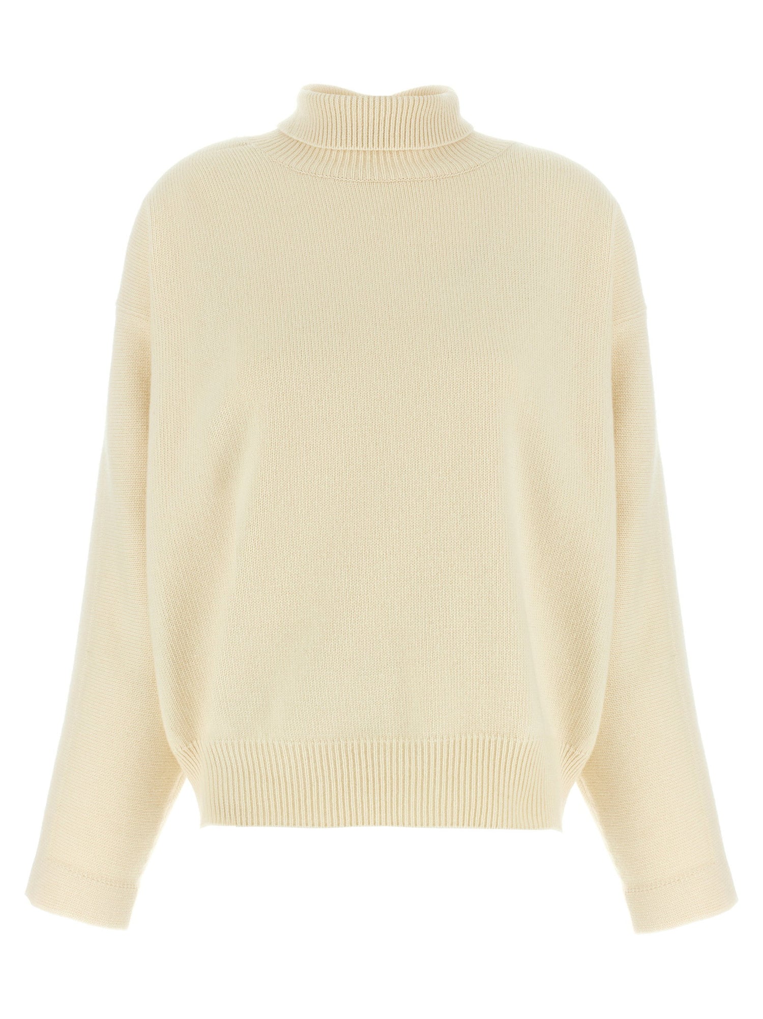 Jil Sander High Neck Sweater White