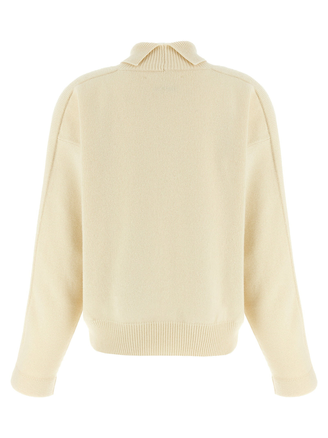 Jil Sander High Neck Sweater White