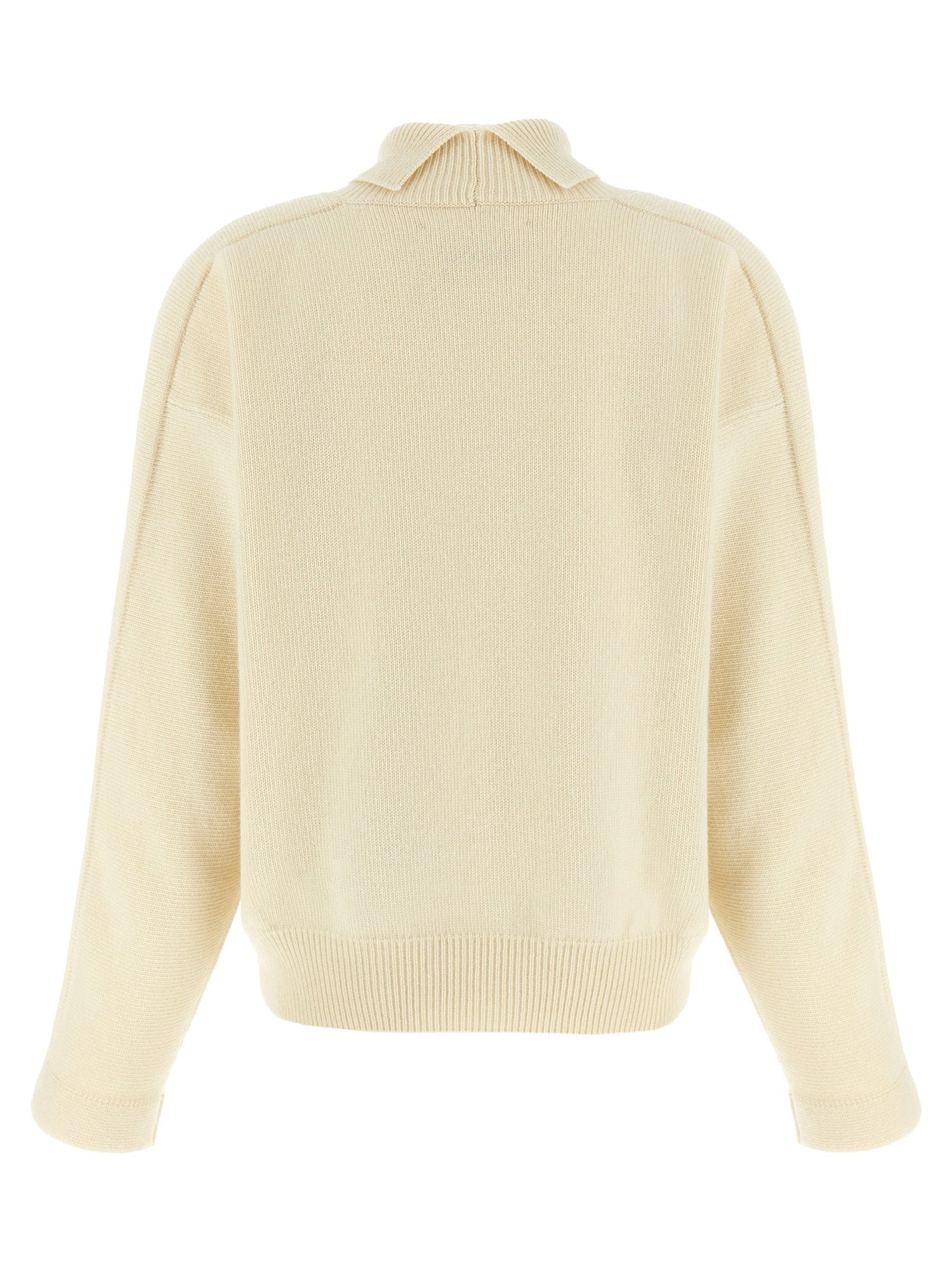 Jil Sander High Neck Sweater White